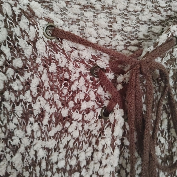 Simply Noelle Brown & Tan Soft Chunky Knit Popcorn Sweater Size L/XL - Picture 5 of 13